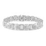 Men&#39;s Link Diamond Bracelet in Sterling Silver &#40;1/2 ct. tw.&#41;