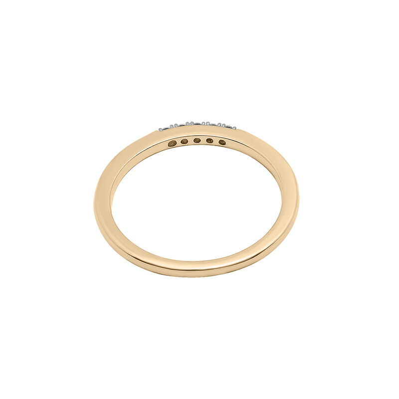 Diamond Accent Line Ring in 14K Yellow Gold