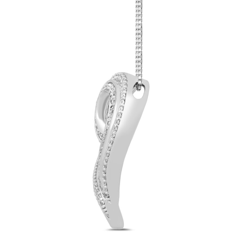 Diamond Heart Pendant in Sterling Silver &#40;1/2 ct. tw.&#41;