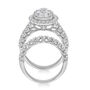 Lab Grown Diamond Pear-Shaped Engagement Ring Set in 10K White Gold &#40;3 ct. tw.&#41;