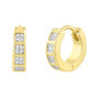 Men&#39;s Diamond Huggie Earrings in Vermeil, 4MM &#40;1/7 ct. tw.&#41;