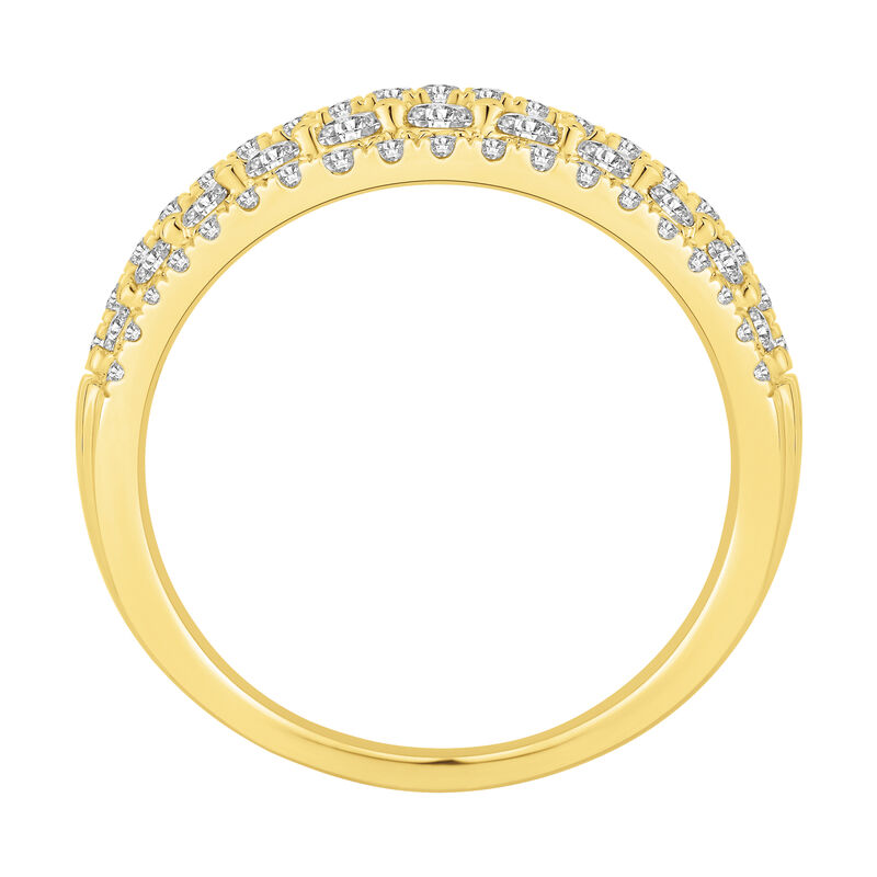 Diamond Five-Row Anniversary Band in 10K Yellow Gold &#40;1 ct. tw.&#41;