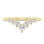 Diamond Chevron Contour Band in 14K Yellow Gold &#40;1/2 ct. tw.&#41;