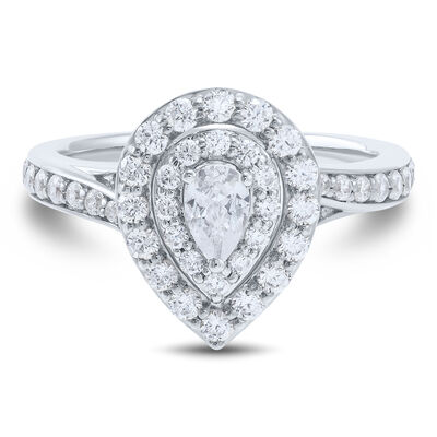 Diamond Pear-Shaped Engagement Ring (1 ct. tw.)