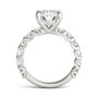 Lab created moissanite Engagement Ring in 14K White Gold