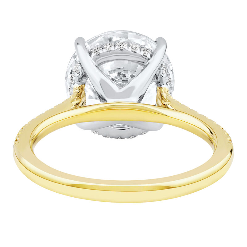 Lab Grown Diamond Round Engagement Ring in 14K Yellow Gold &#40;5 1/3 ct. tw.&#41;