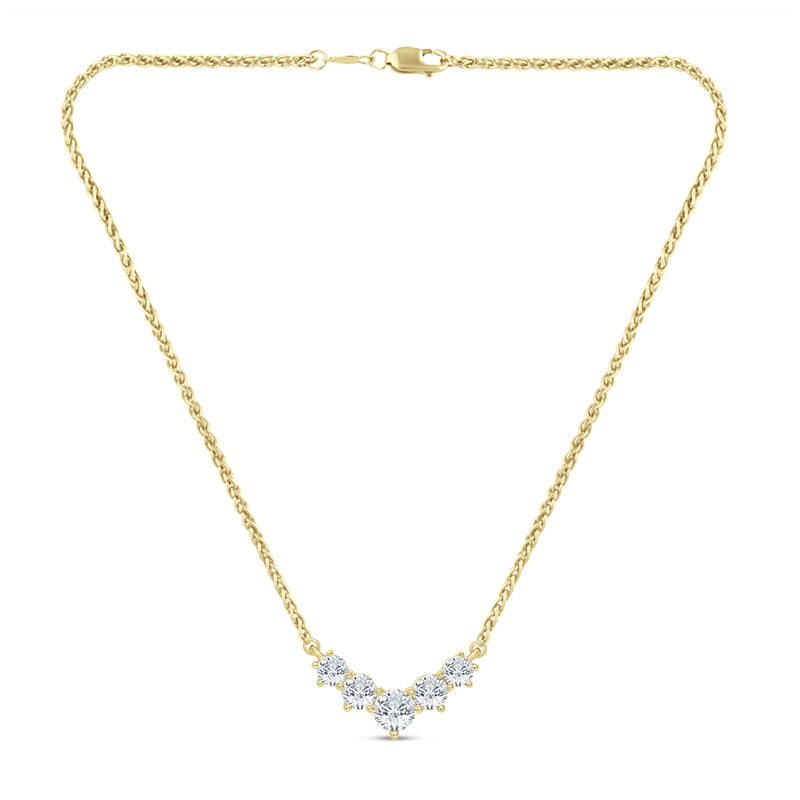 1 ct. tw. Diamond Necklace in 14K Yellow Gold