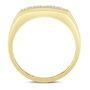 Men&#39;s Double-Row Diamond Ring in 10K Yellow Gold &#40;1/2 ct. tw.&#41;