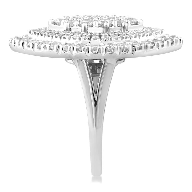 Lab Grown Diamond Multi-Halo Ring in 10K White Gold &#40;2 1/2 ct. tw.&#41;