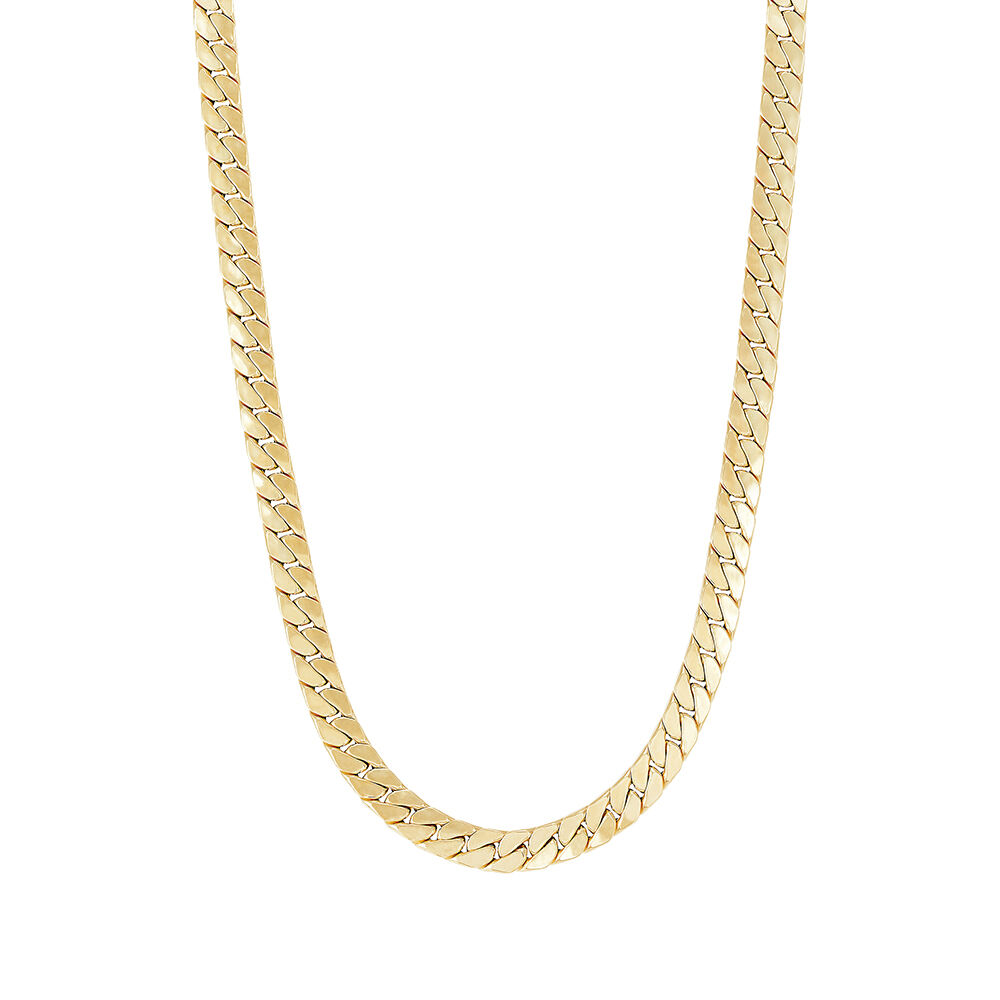 14K Gold Flat Herringbone Magic Chain Necklace 18 - Walmart.com