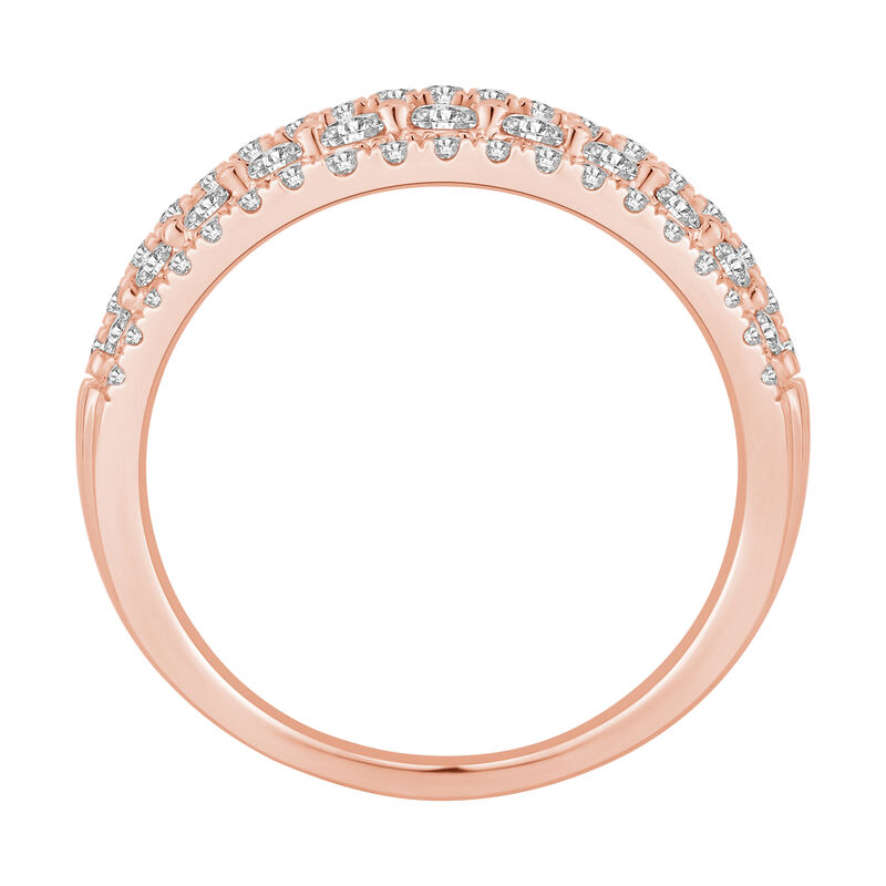 Diamond Five-Row Anniversary Band in 10K Rose Gold &#40;1 ct. tw.&#41;