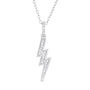Diamond Lightning Bolt Pendant in Sterling Silver &#40;1/10 ct. tw.&#41;