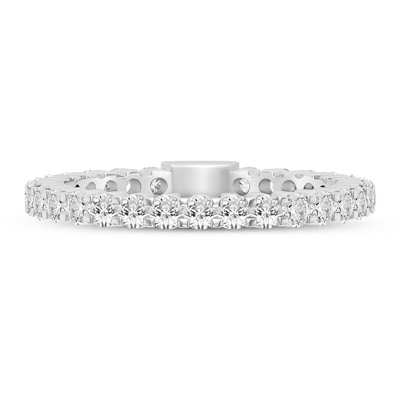 Round-Cut Sizeable Diamond Eternity Band in 14K Gold