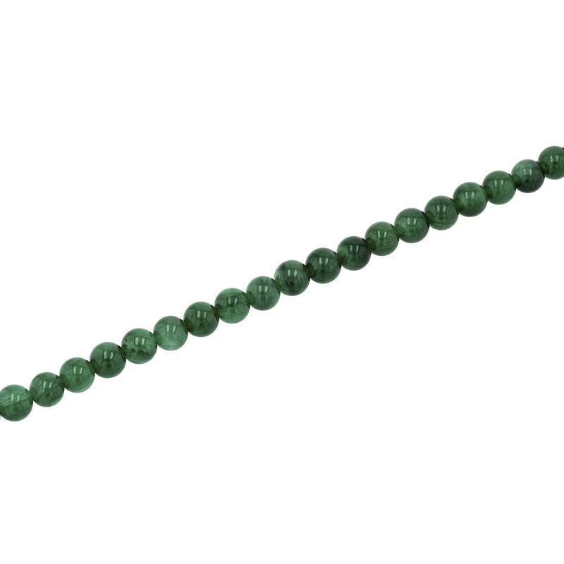 Men&#39;s Jade Bead Bracelet in Stainless Steel