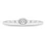 Diamond Accent Bezel-Set Ring in 10K White Gold