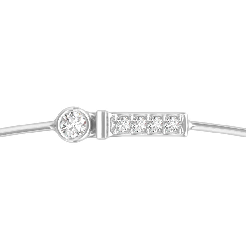 Diamond Lariat Necklace in 18K White Gold, 16&rdquo; &#40;6 3/4 ct. tw.&#41;