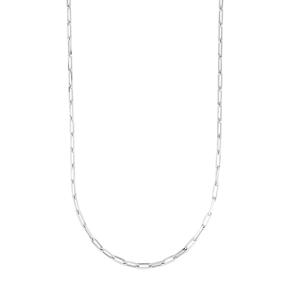 Silver 6MM Flat Paperclip Link Chain Necklace AGFPCLP150-18 | Peran &  Scannell Jewelers | Houston, TX