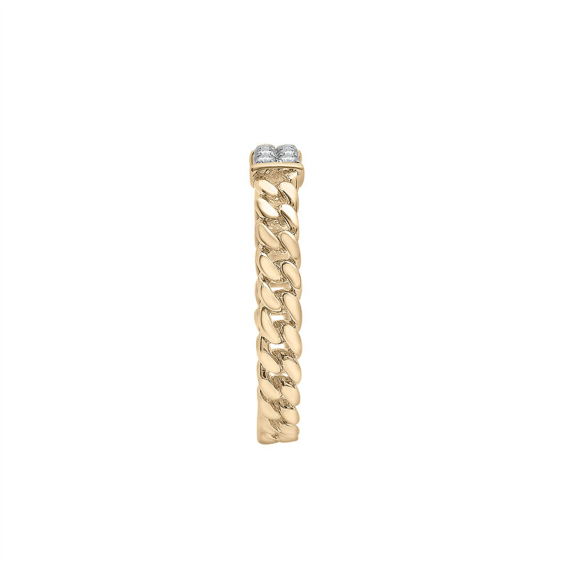 Laure by Aurate Diamond Curb Chain Ring