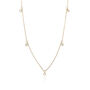 Diamond Bezel Dangle Necklace in 10K Yellow Gold &#40;1/4 ct. tw.&#41;