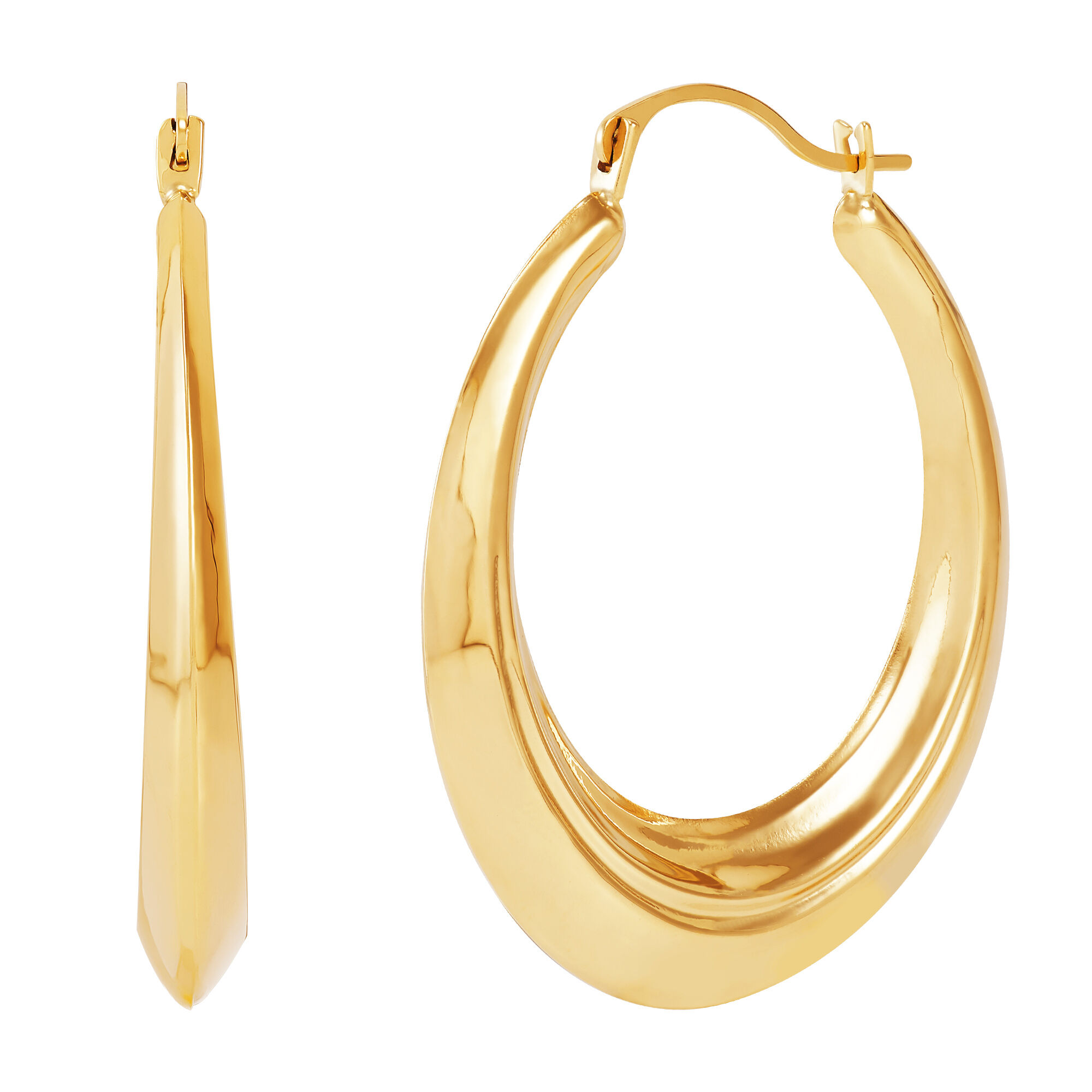 Macy's Dangle Heart Huggie Hoop Earrings in 10k Gold - Macy's