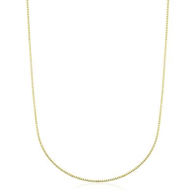Polished Box Chain in 14K Yellow Gold, 20
