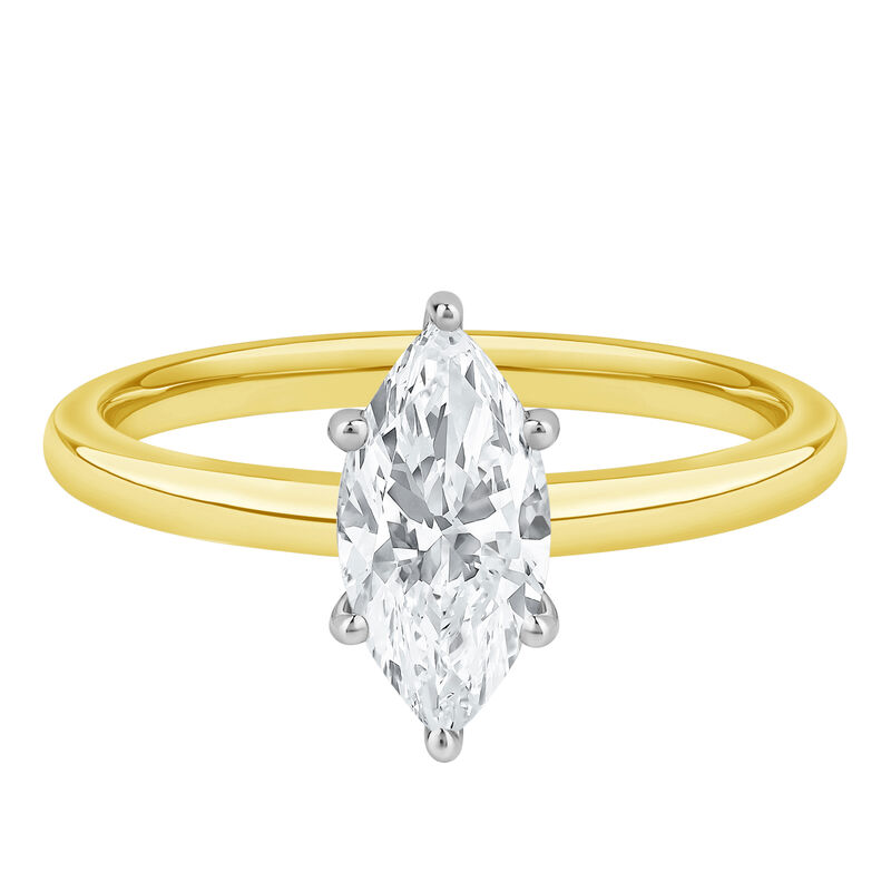 Diamond Marquise Solitaire Engagement Ring in 14K Yellow Gold &#40;1 ct.&#41;