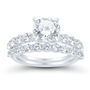 1 1/2 ct. tw. Round Lab Grown Diamond Semi-Mount Engagement Ring Set in Platinum &#40;Setting Only&#41;