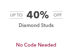 Up to 40% off diamond studs. No Code Needed.