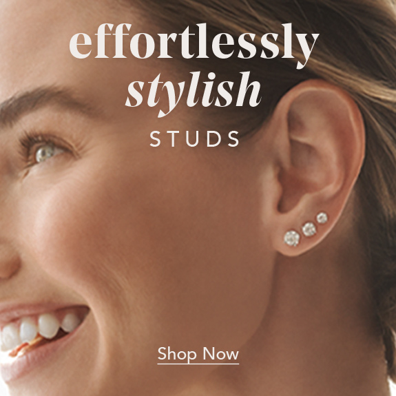 Effortlessly stylish studs. Shop Now