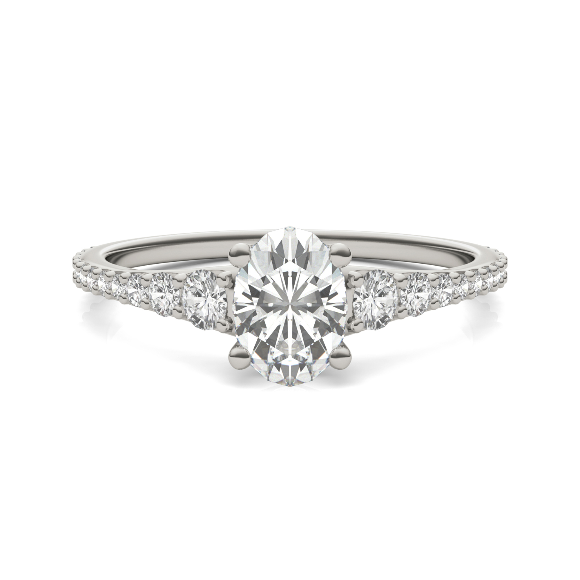 Forever One® Moissanite Engagement Ring 14K White Gold | Helzberg Diamonds