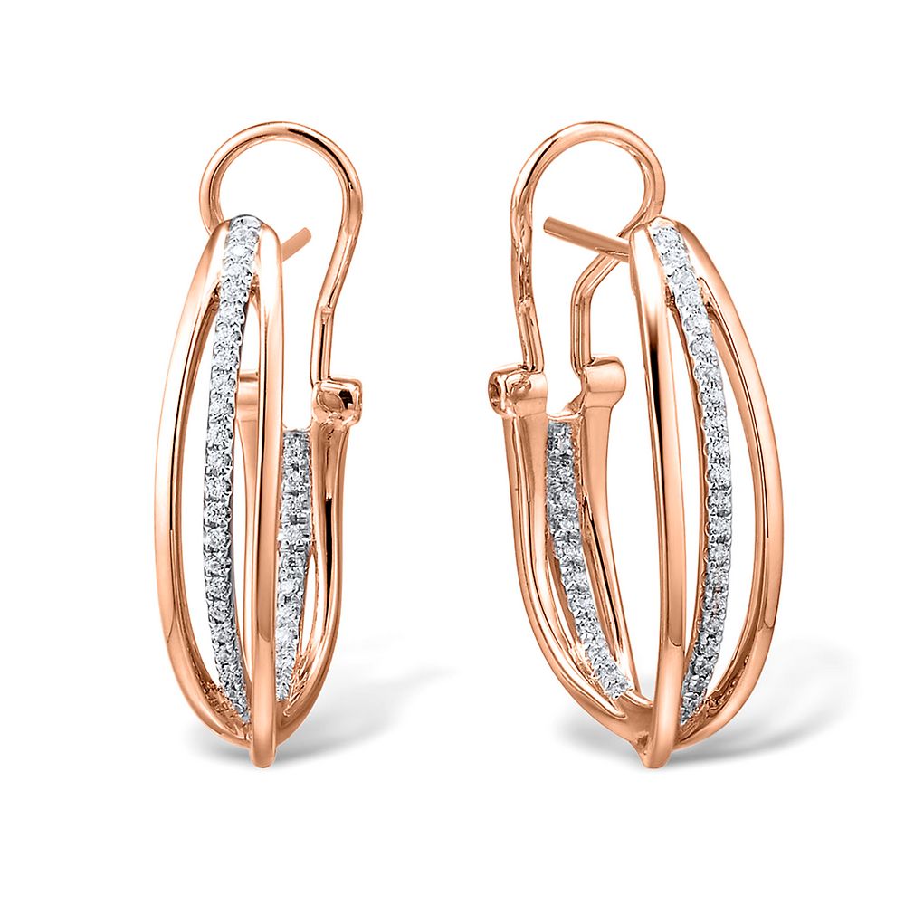 1/20 Ct. T.W. Diamond Huggie Hoop Earrings in 10K Gold