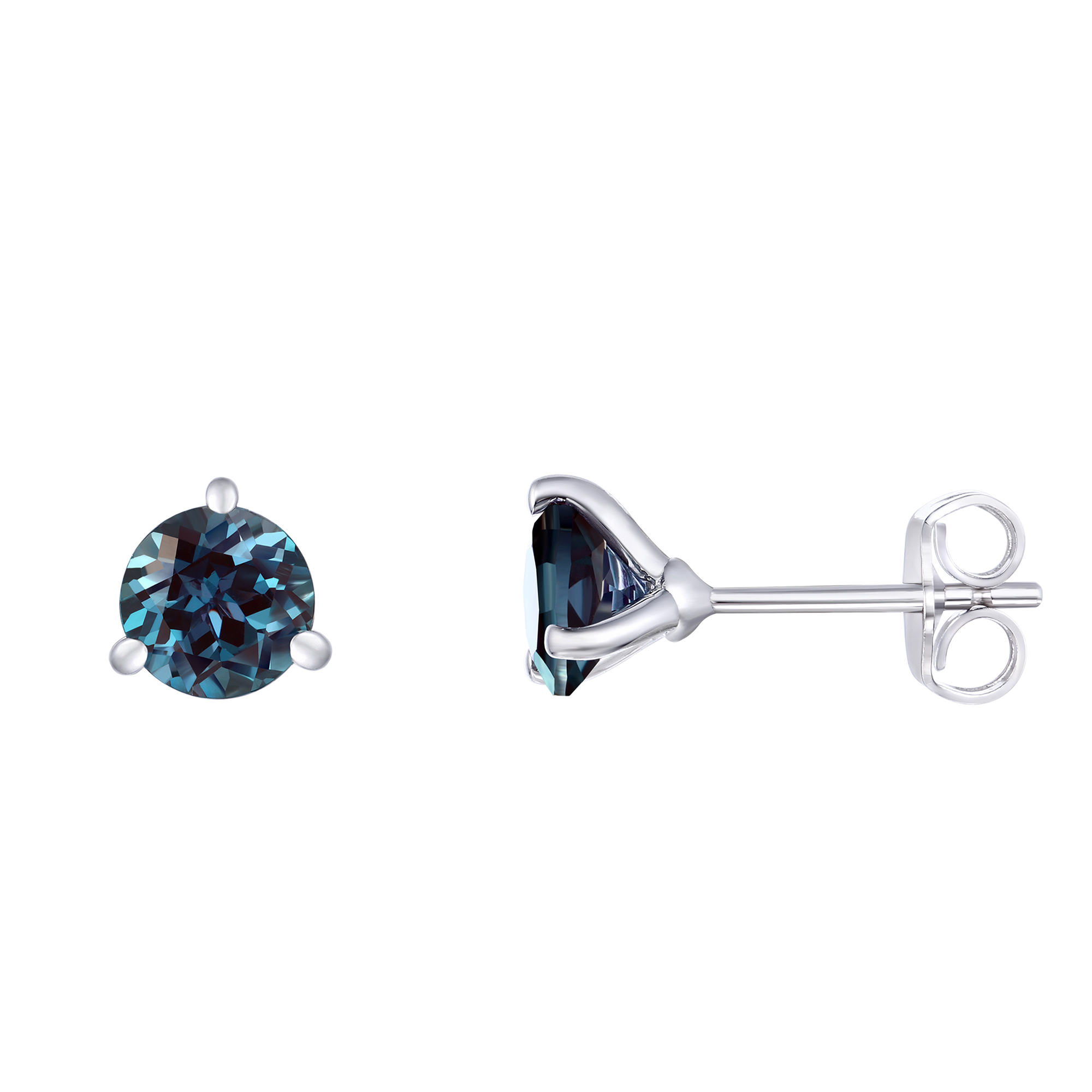 Natural Brazilian Alexandrite and Diamond Earrings, 10.01 Carat at 1stDibs  | natural alexandrite earrings, alexandrite earrings