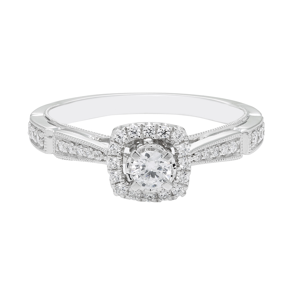 1/3 ct. tw. Diamond Ring in 10K White Gold | Helzberg Diamonds