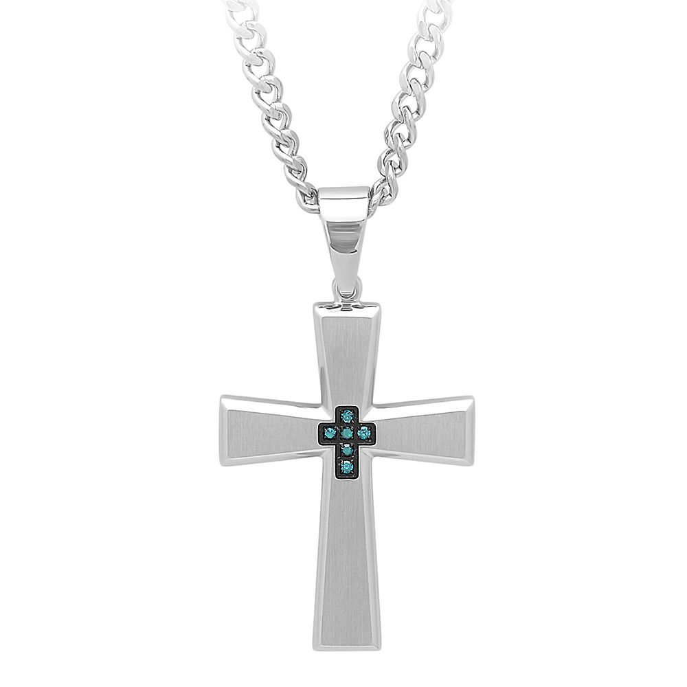 helzberg mens cross necklace