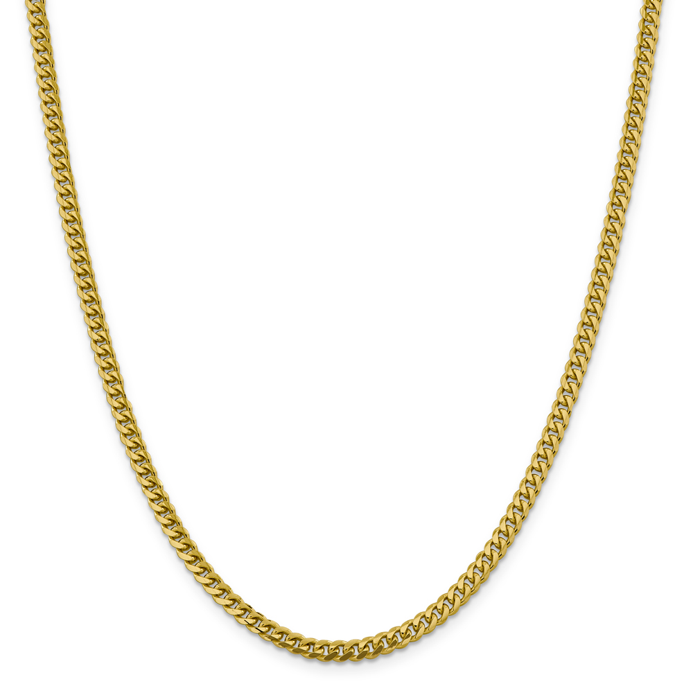 Diamond-Cut Cuban Link Chain | 14K Yellow & White Gold, Necklace | Size 24 | Helzberg Diamonds