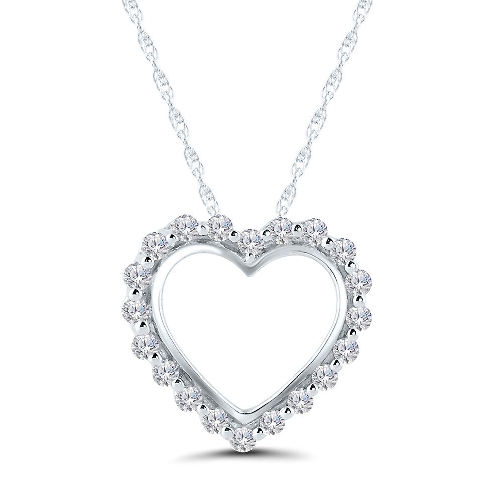 Helzberg diamonds heart on sale necklace