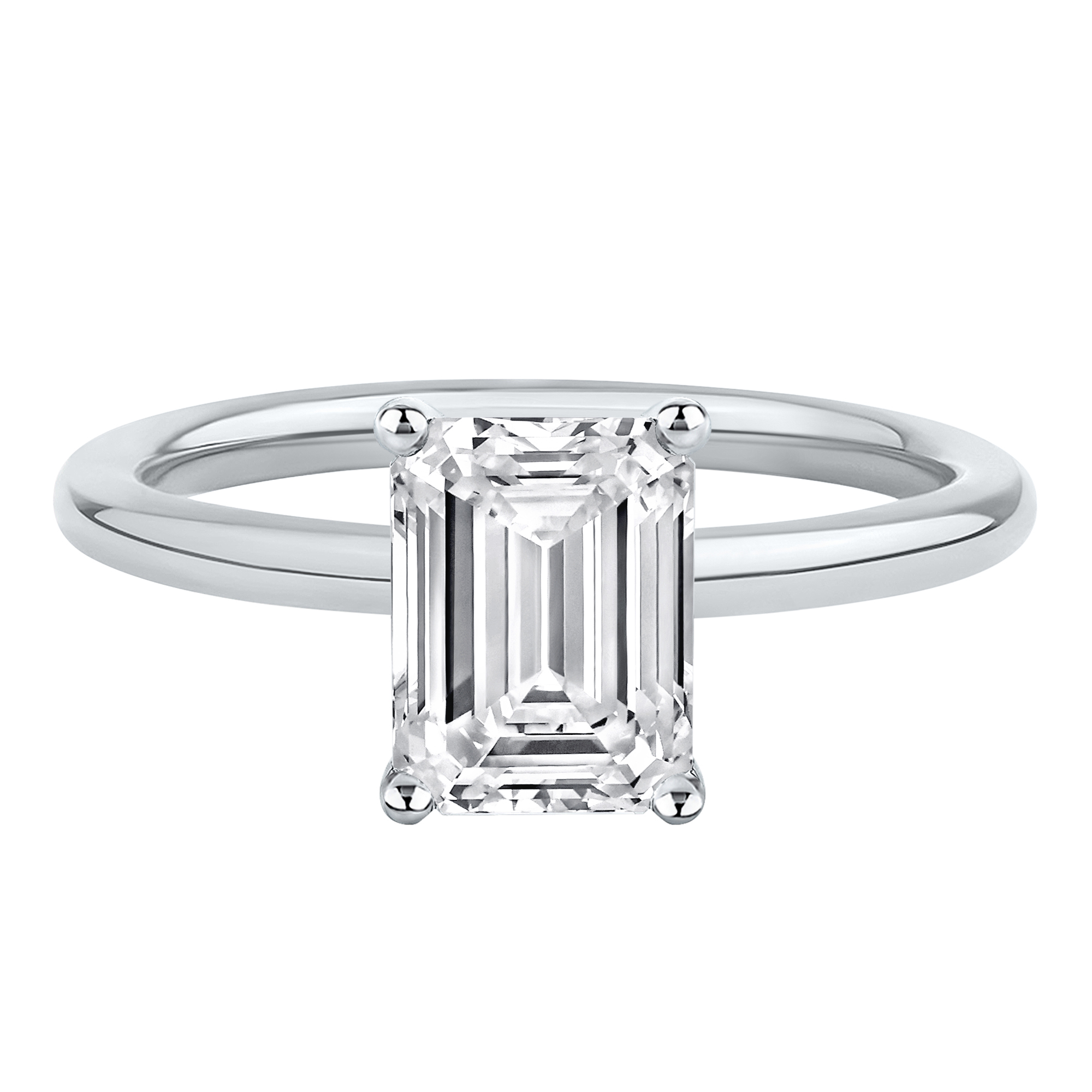 Light Heart® Lab Grown Diamond Three-Stone Engagement Ring