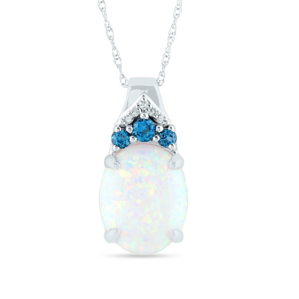 helzberg opal necklace