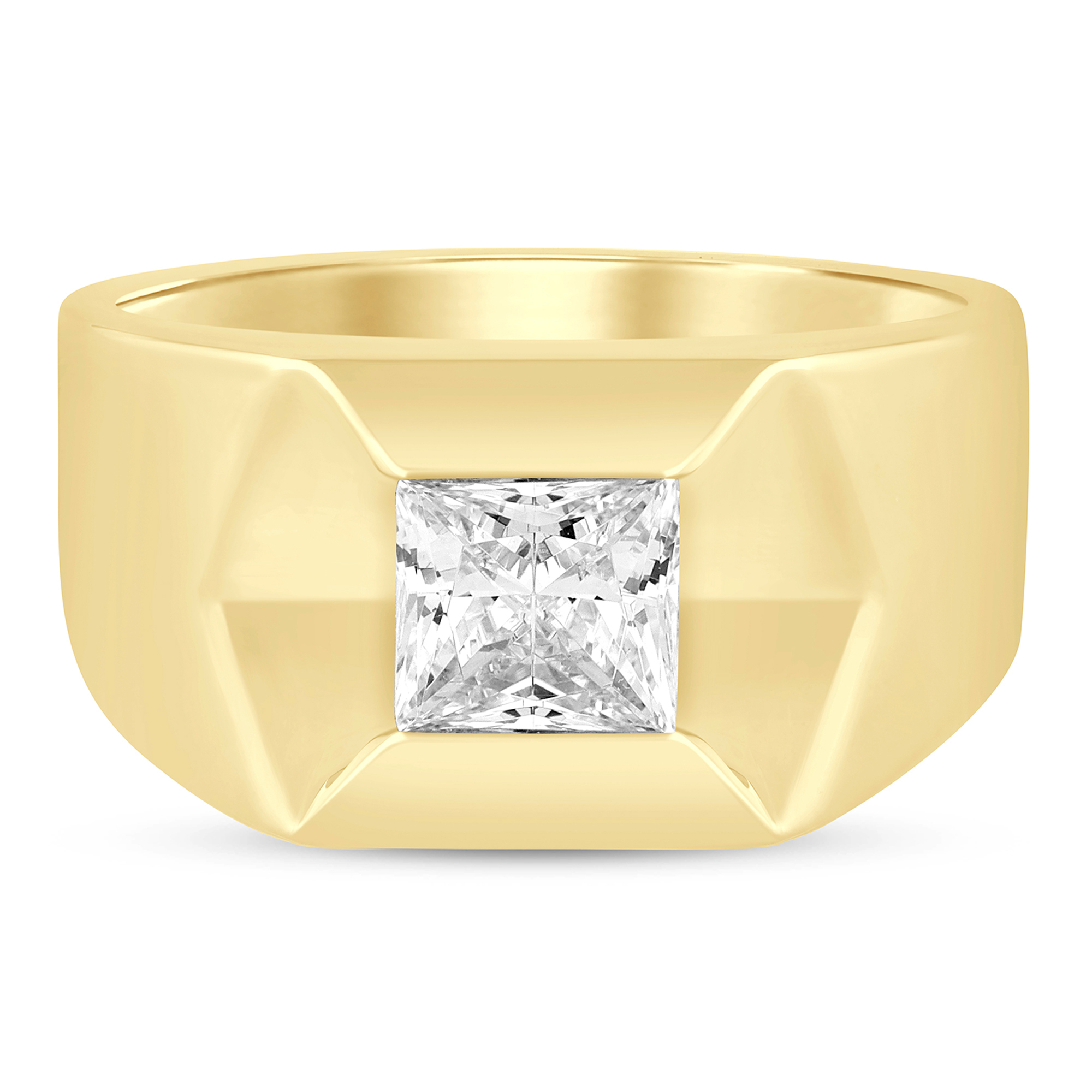 Diamond Ring (0.23 Ct) in White Gold (6.250 Gram) For Men | Mohan Jewellery