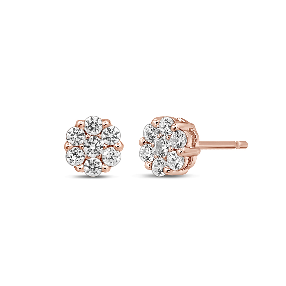 helzberg rose gold earrings