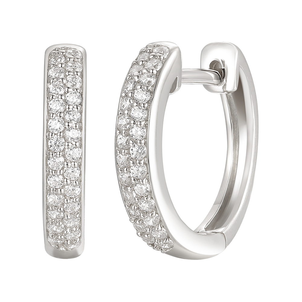 Helzberg diamond hoop deals earrings