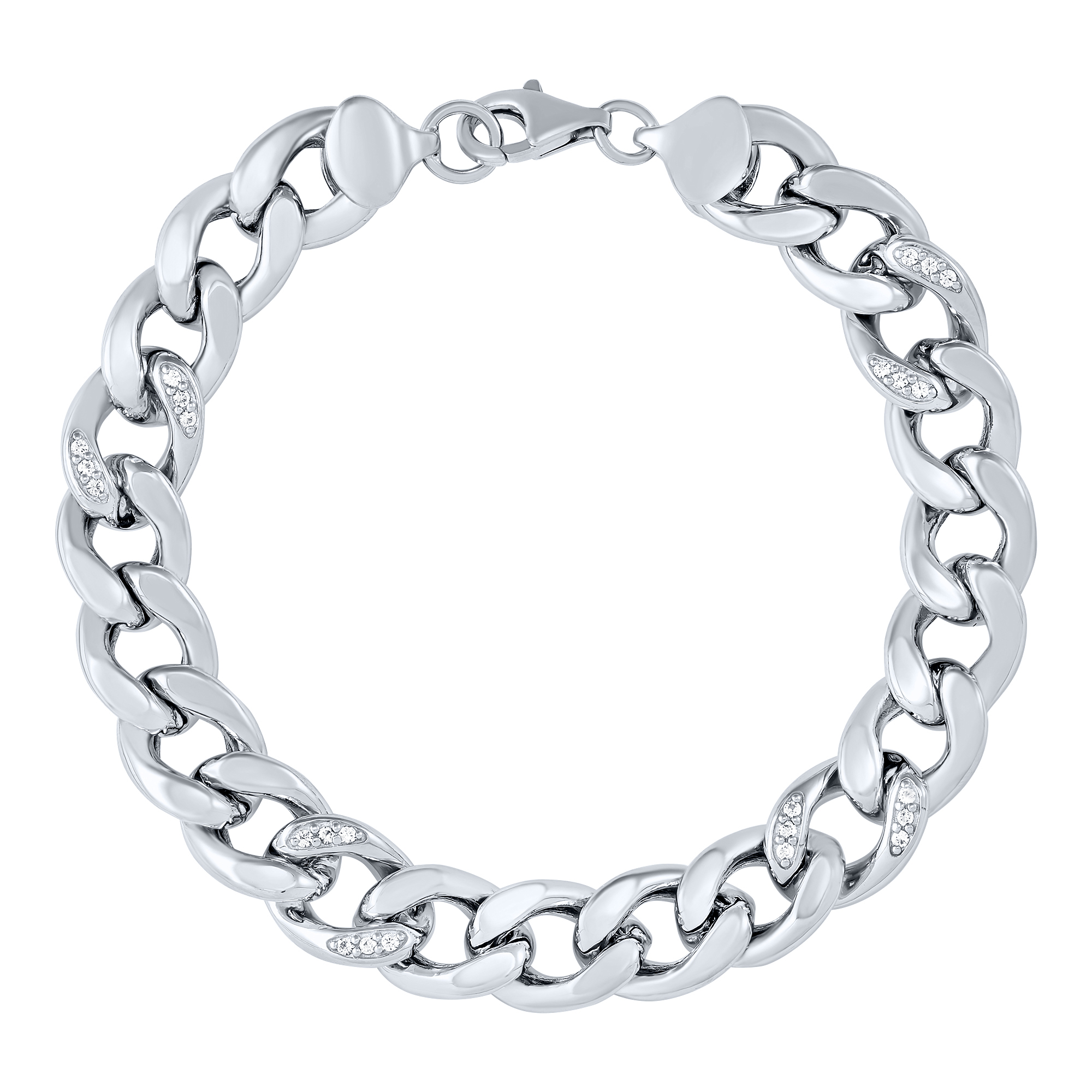 Curb Link Bracelet in Sterling Silver