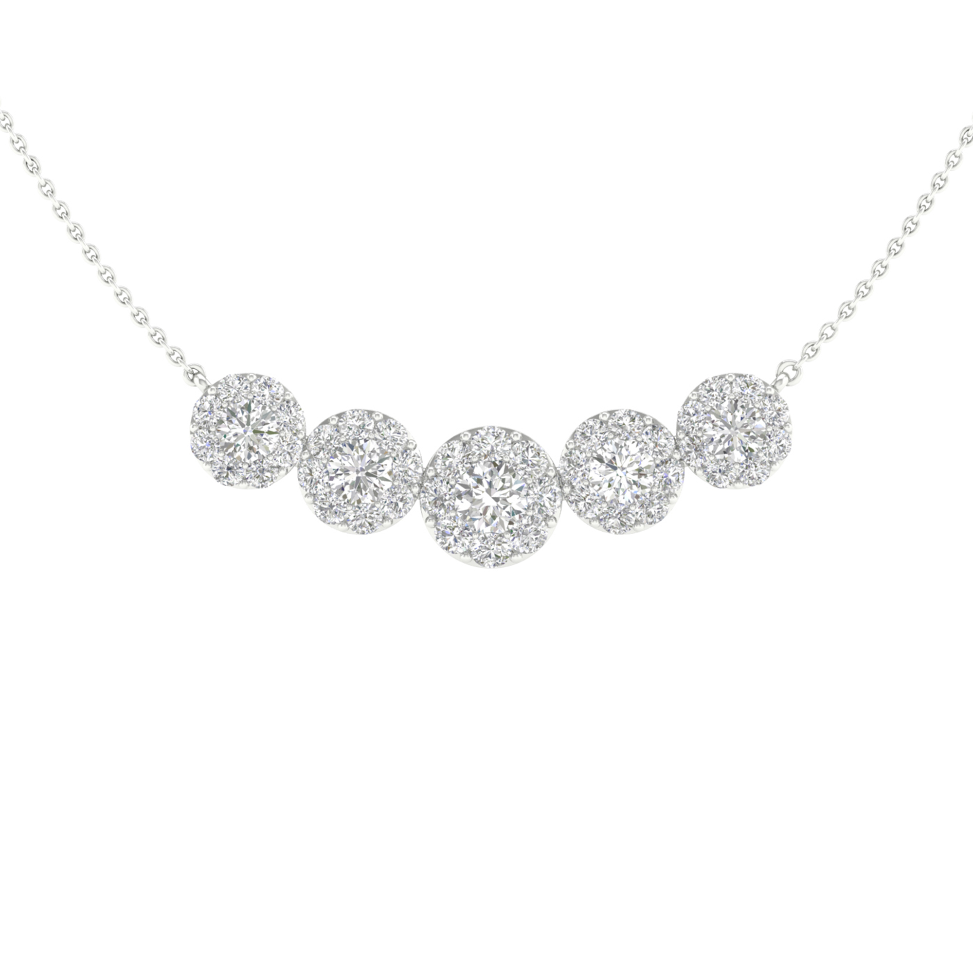 Lab Grown Diamond Infinity Necklace SRNL-01557WHT_WG, Clater Jewelers