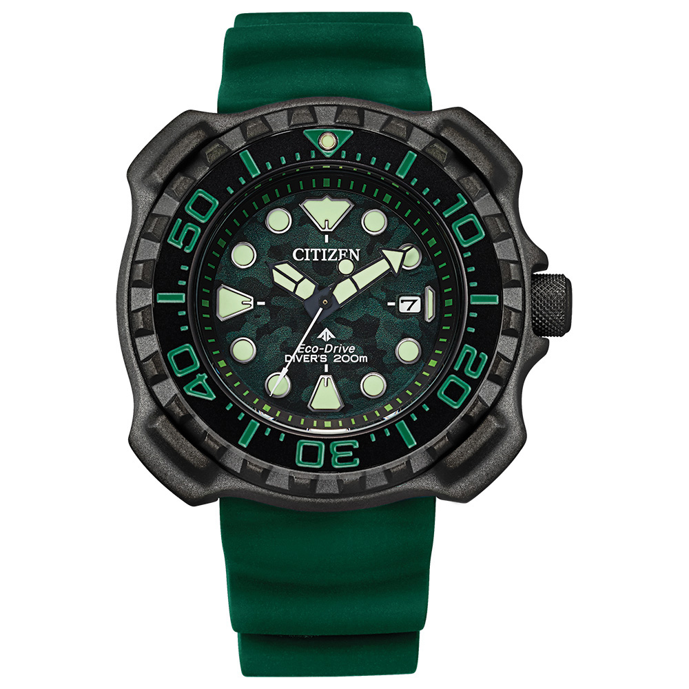 Citizen Promaster Diver Green Polyurethane Men's Watch, Gray