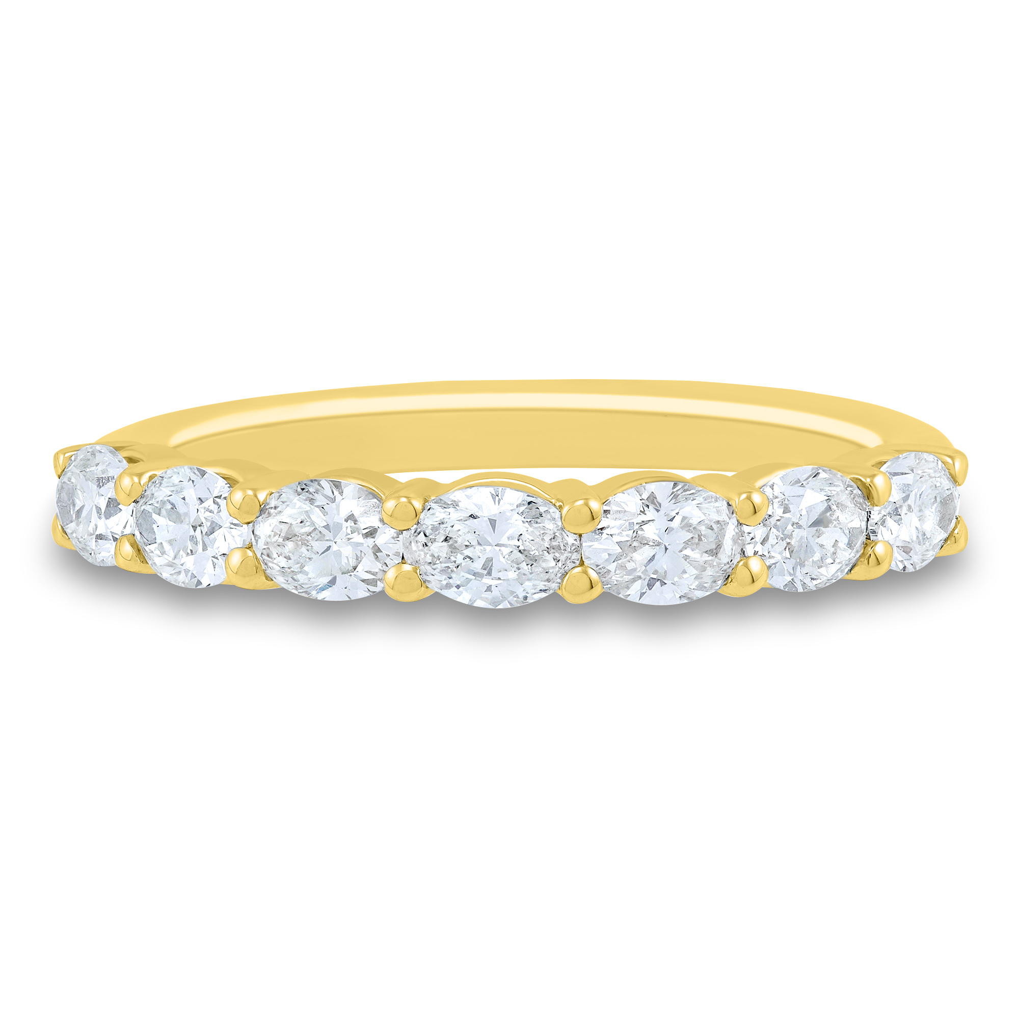 Diamond Band In 10k Yellow Gold