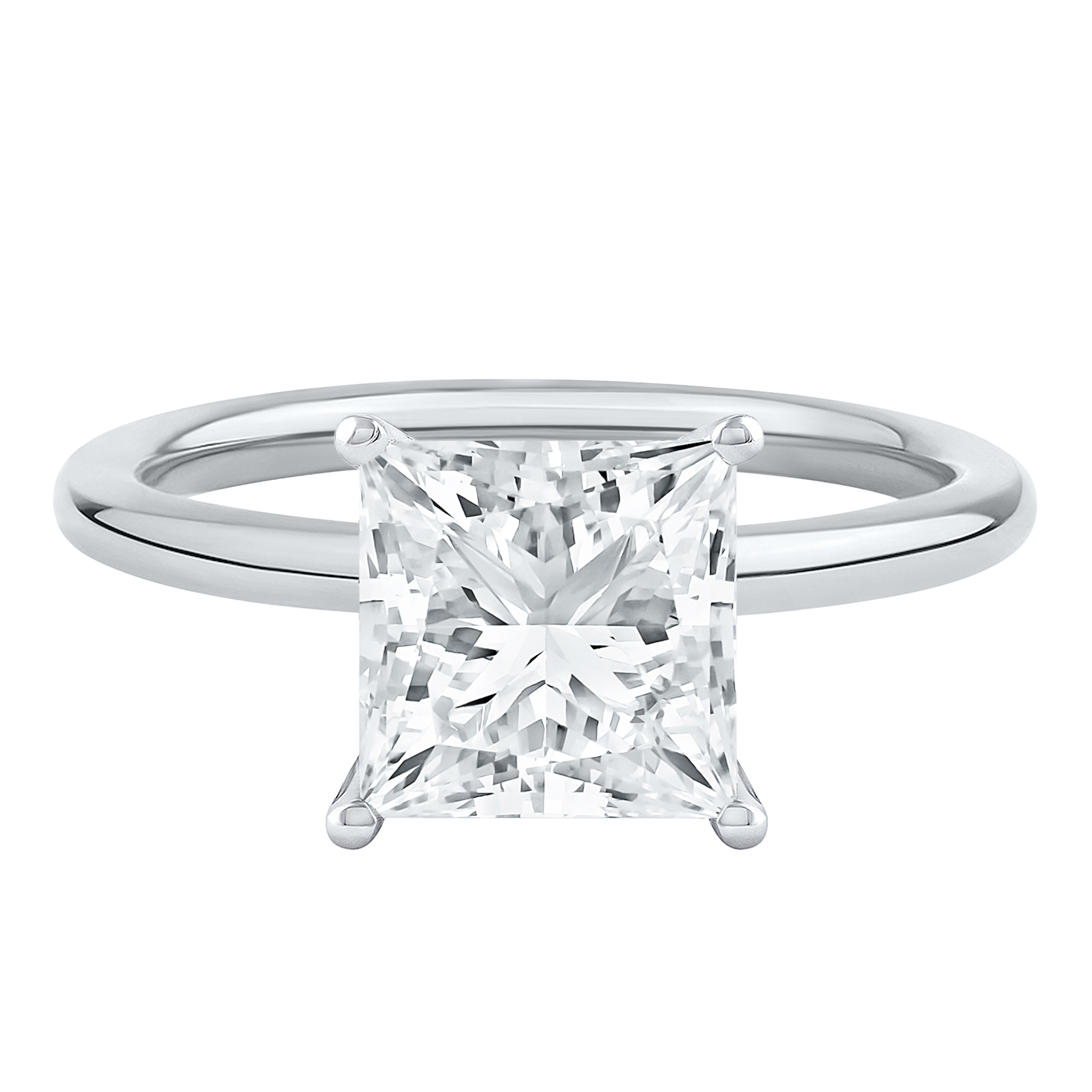 Light Heart® Lab Grown Diamond Three-Stone Engagement Ring