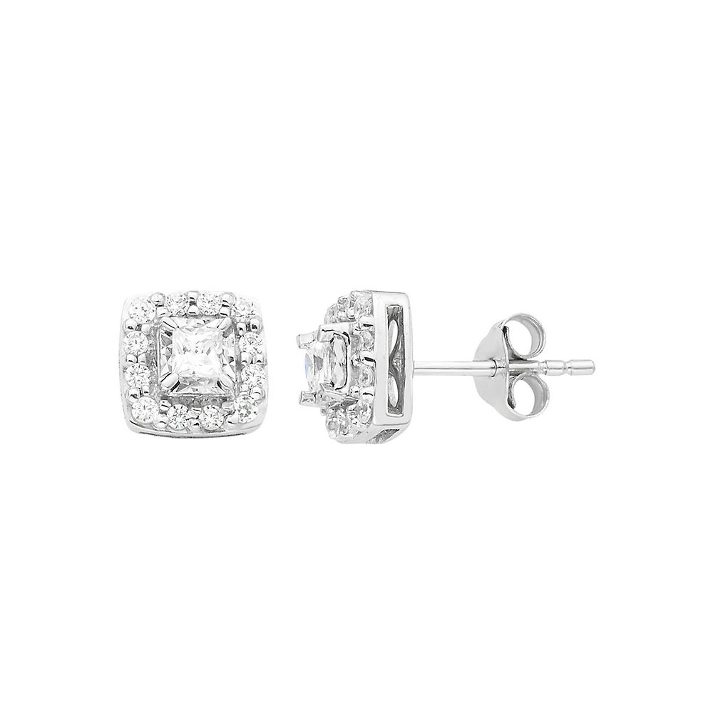 1/2 CT. T.W. Diamond Solitaire Stud Earrings in 10K White Gold