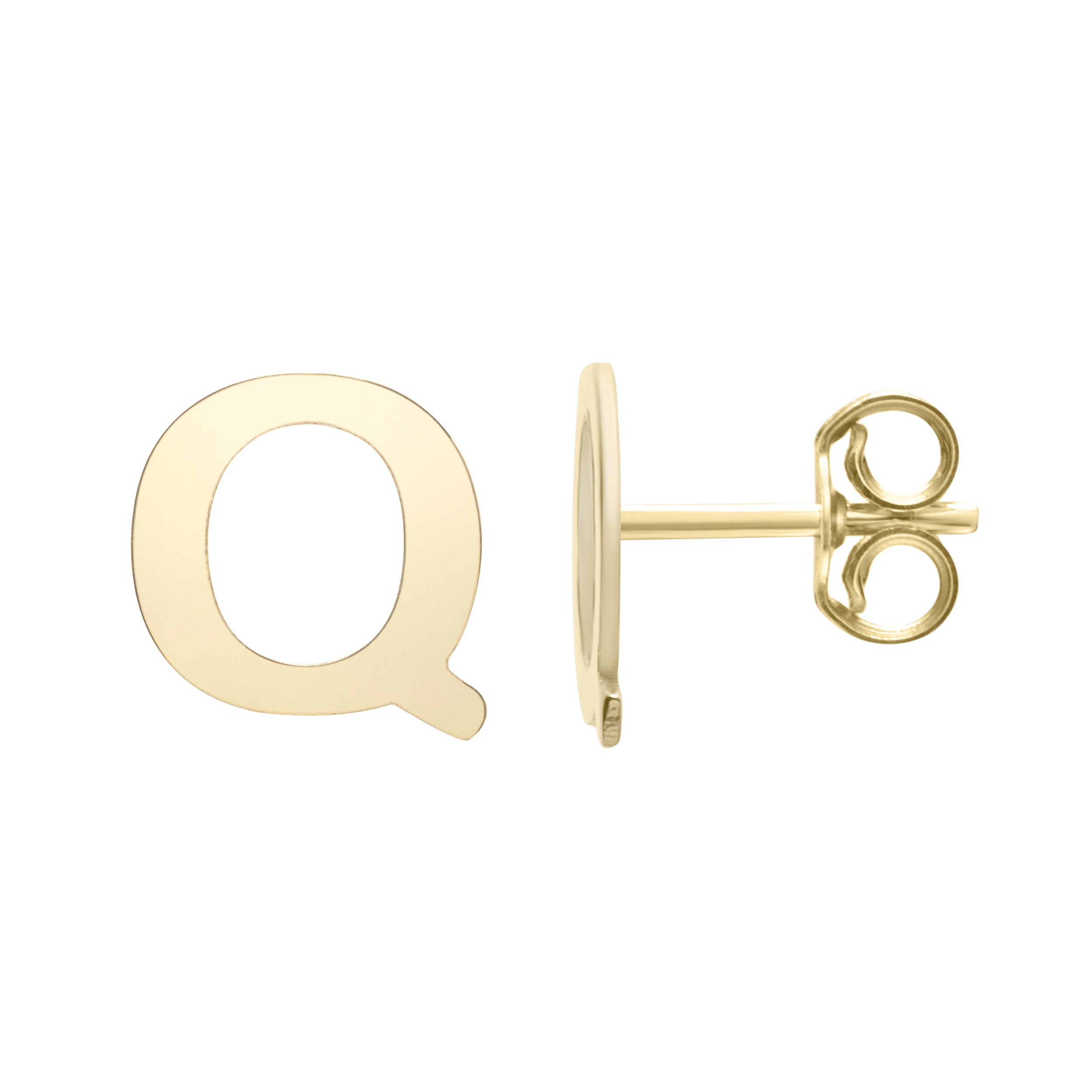 gold earrings letters