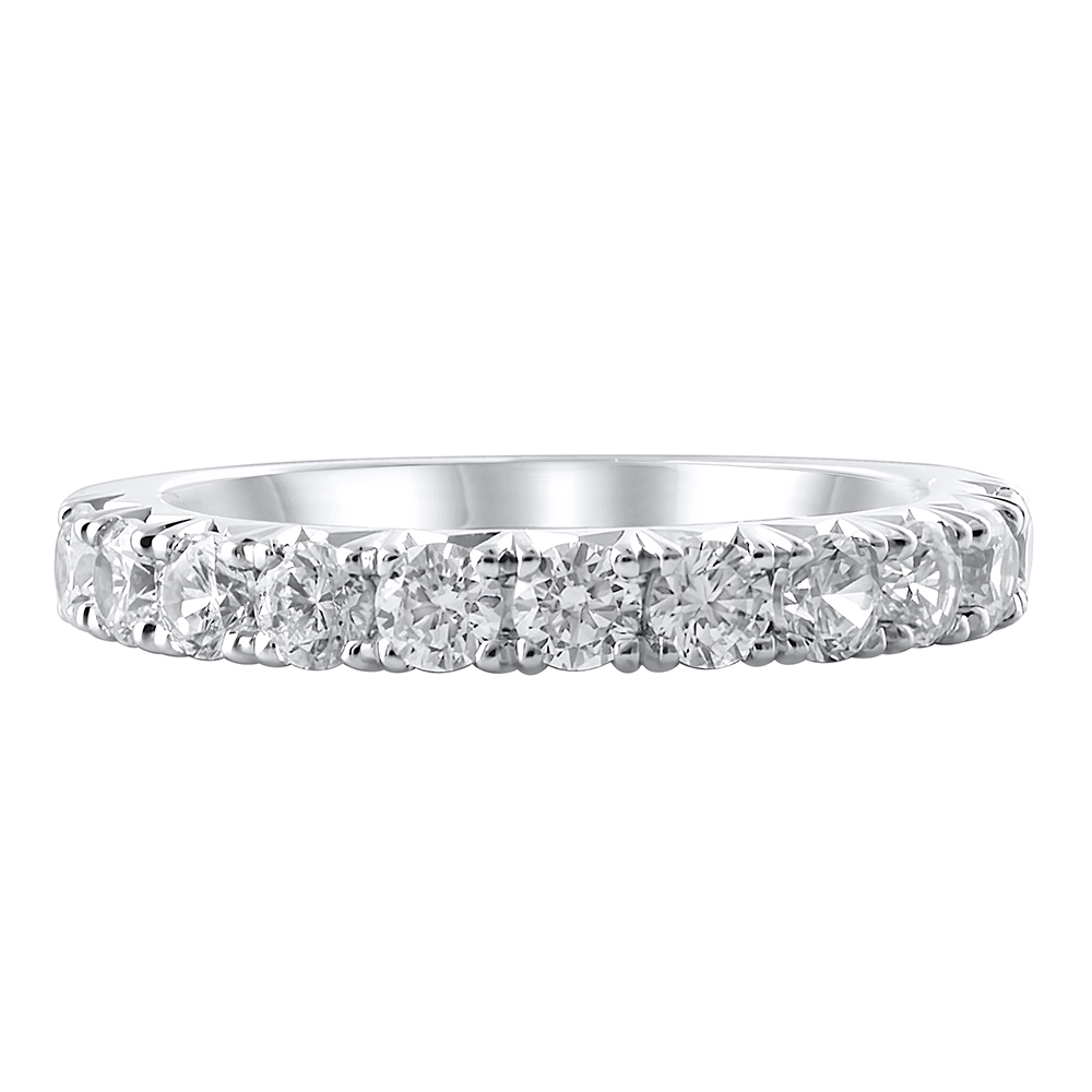 Lab Grown Diamond Band In 14K White Gold | Helzberg Diamonds