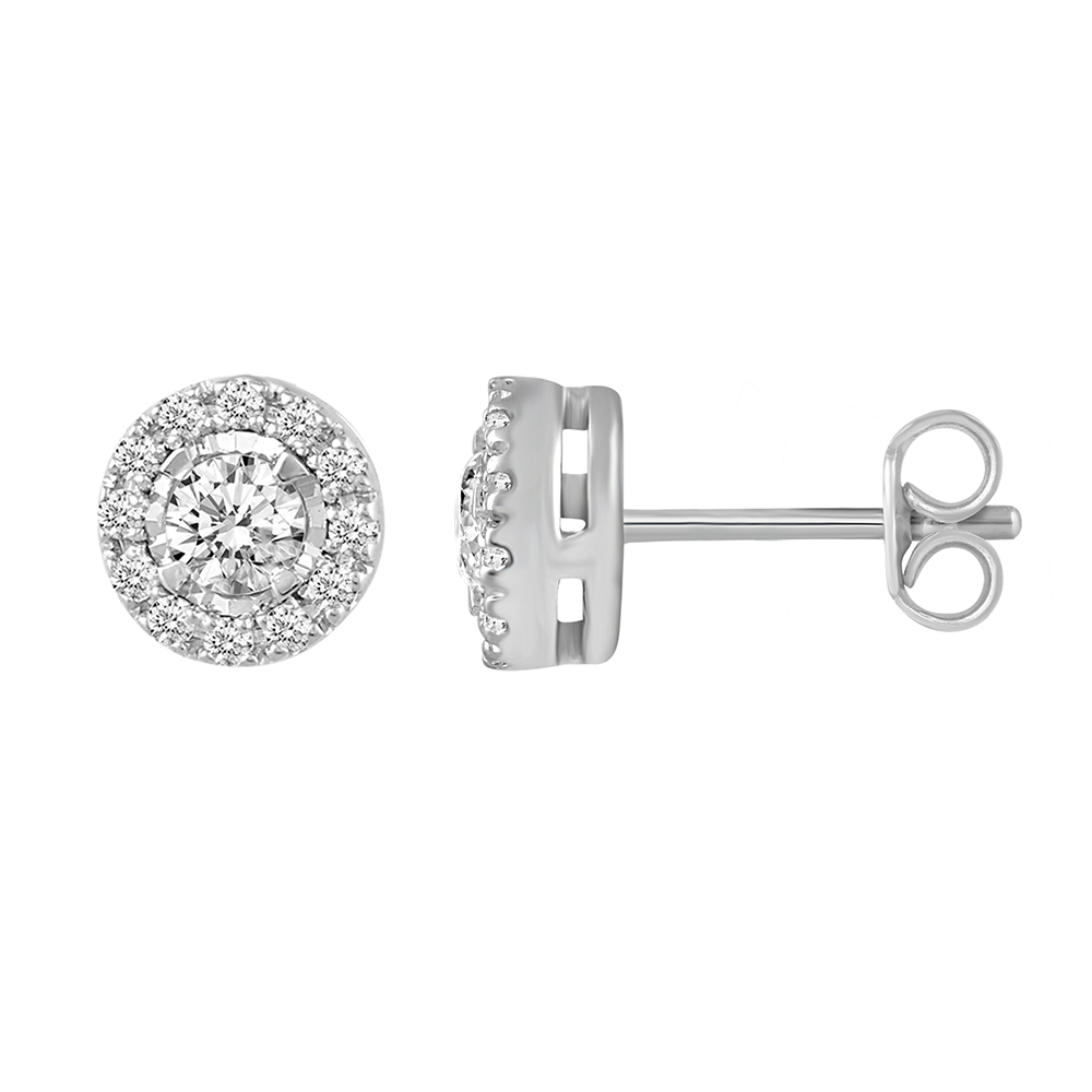 Aura pear-shaped diamond earrings